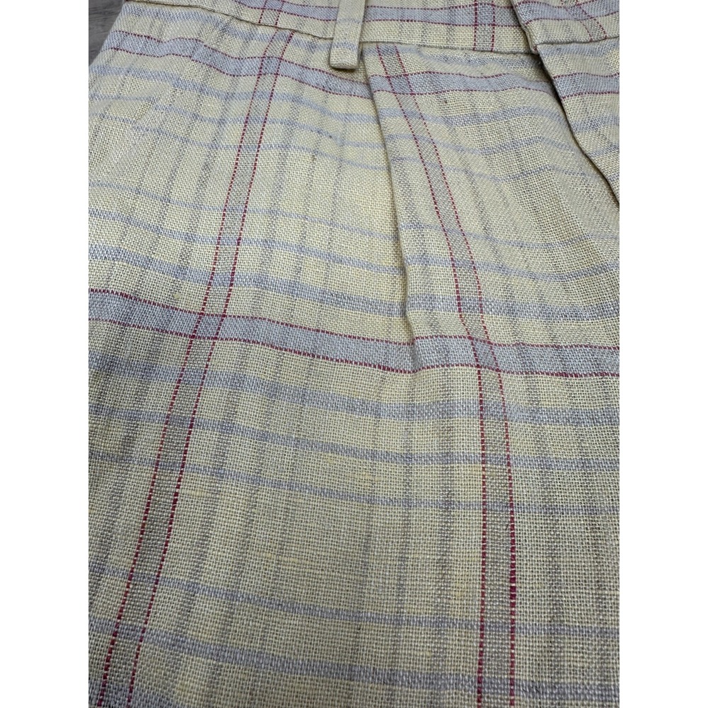 Isabel Marant Yellow Plaid Jean Shorts - Picture 4 of 10